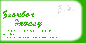 zsombor havasy business card